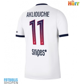 Billiga Paris Saint-Germain Maghnes Akliouche #11 Bortatröja 2026-27 Kortärmad
